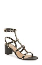 Women's Valentino Garavani Rockstud Block Heel Sandal .5us / 40.5eu - Black