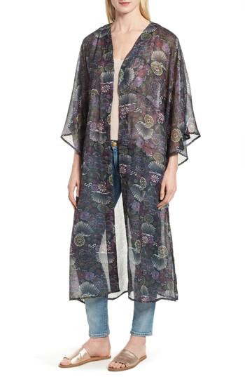 Women's Steve Madden Butterfly Sleeve Duster, Size - Black
