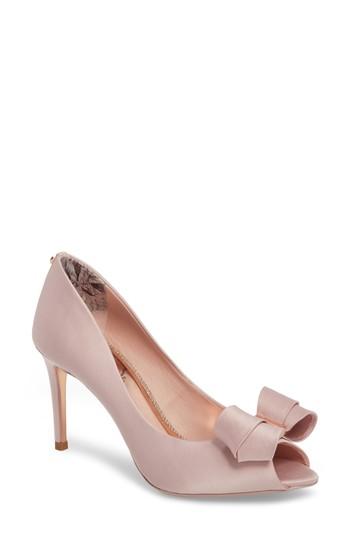 Women's Ted Baker London Vylett Peep Toe Pump M - Pink