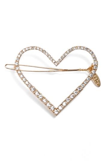 Tasha Ice Cold Heart Hair Clip, Size - Metallic