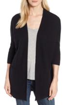 Women's Halogen Cashmere Cardigan, Size - Black