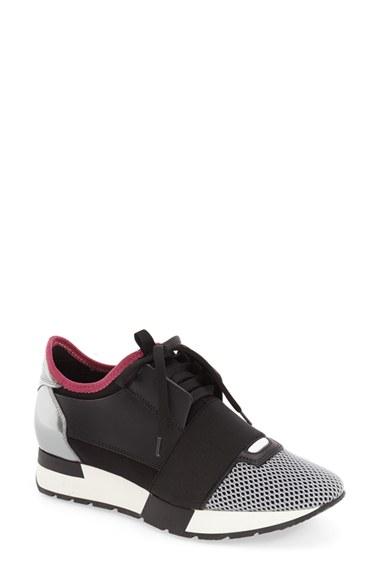 Women's Balenciaga Mixed Media Trainer Sneaker