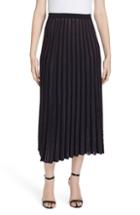Women's Dvf Klara Pleat Midi Skirt - Black