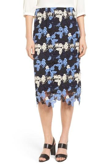 Women's Emerson Rose Multicolor Lace Skirt - Blue