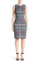 Women's St. John Collection Dara Knit Sheath Dress - Blue