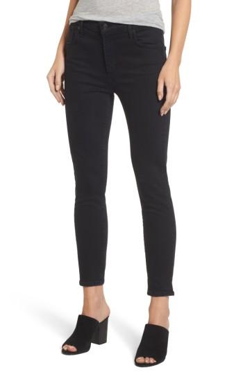 Women's Agolde Sophie Crop High Rise Skinny Jeans - Grey