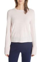 Women's Equipment Courtley Bell Sleeve Crop Cashmere Sweater, Size - Ivory