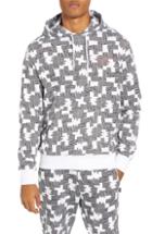 Men's Wesc Mike Puzzle Check Pullover Hoodie - Black