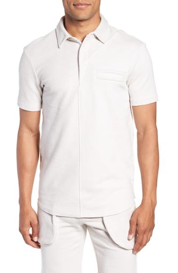 Men's Lvlxiii Mixed Finish Polo, Size - Purple