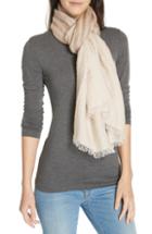 Women's Eileen Fisher Scarf Stripe Tencel Lyocell Blend Scarf, Size - Brown