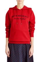 Women's Burberry Krayford Embroidered Cotton Blend Hoodie