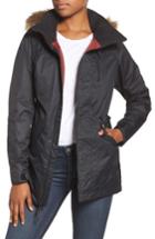 Women's Burton Hazel Waterproof Hooded Jacket With Removable Faux Fur Trim - Black