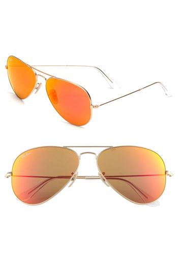 Ray-ban 58mm Aviator Sunglasses Gold/ Bronze