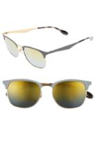 Women's Ray-ban Highstreet 53mm Sunglasses - Gold/ Silver