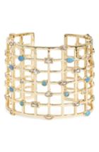 Women's Melinda Maria Opal & Crystal Cage Cuff Bracelet
