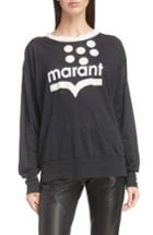 Women's Isabel Marant Etoile Klowyn Logo Tee - Black