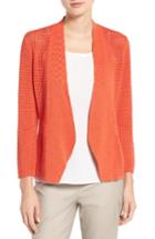 Women's Nic+zoe Lace Linen Blend Cardigan