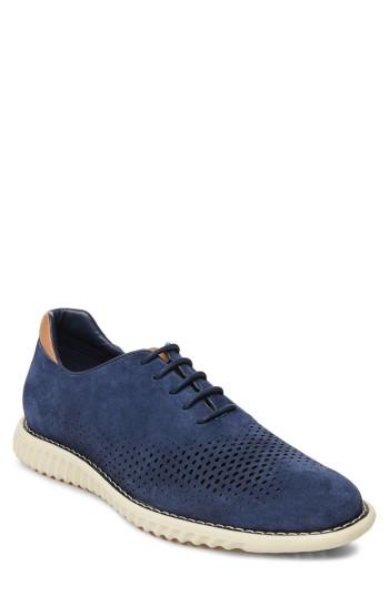 Men's Steve Madden Vaelen Perforated Oxford M - Blue