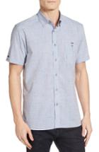 Men's Ted Baker London Samgee Slub Check Sport Shirt