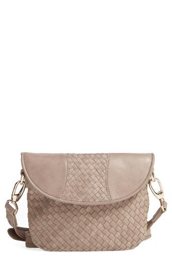 Robert Zur Nola Woven Leather Crossbody - Beige