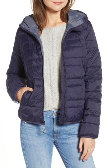 Women's Marc New York Hooded Packable Jacket - Grey