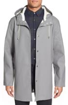 Men's Stutterheim Stockholm Waterproof Hooded Raincoat, Size - Grey