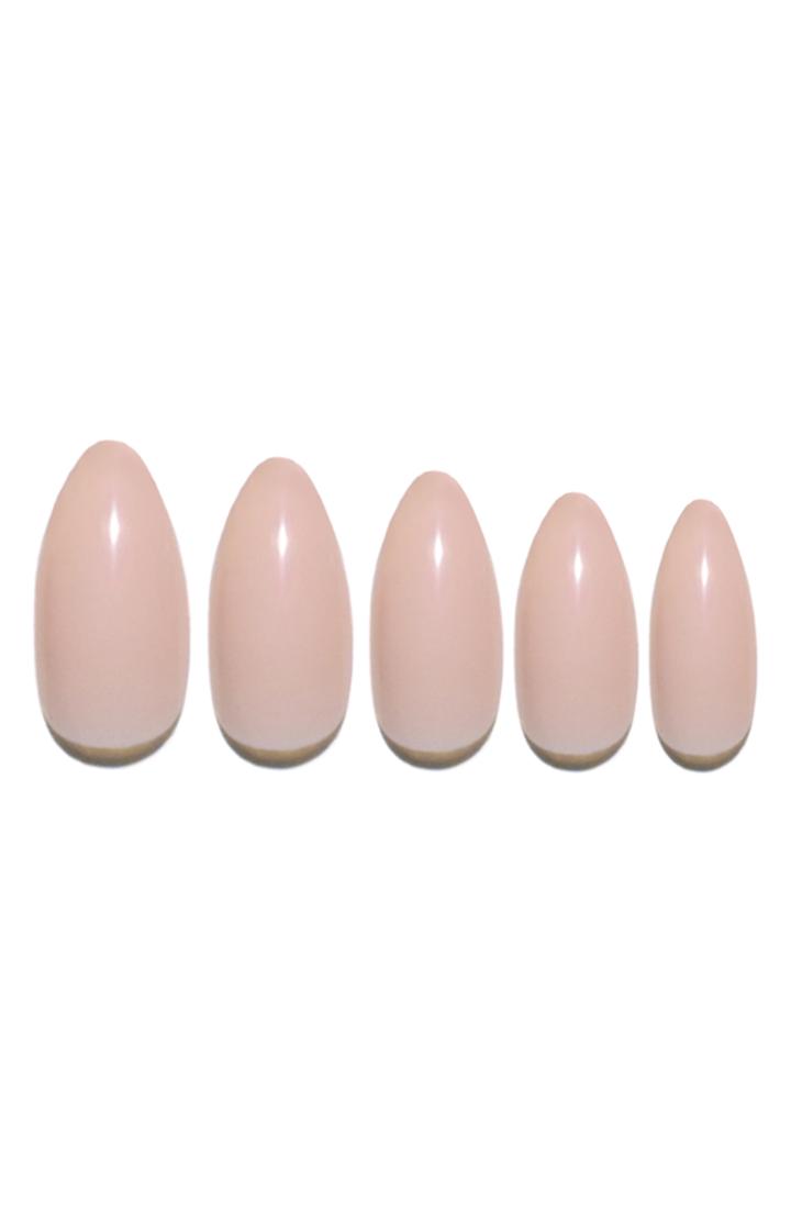 Static Nails Milky Stiletto Pop-on Reusable Manicure Set - Milky