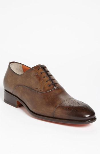 Santoni 'stafford' Cap Toe Oxford Dark