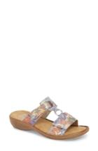 Women's Rieker Antistress Regina P9 Slide Sandal .5-6us / 36eu - Metallic