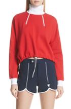 Women's Tretorn Double Zip Sweatshirt - Red