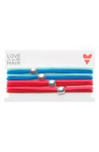 Love Is In The Hair Racer 4-pack Hair Ties, Size - Red