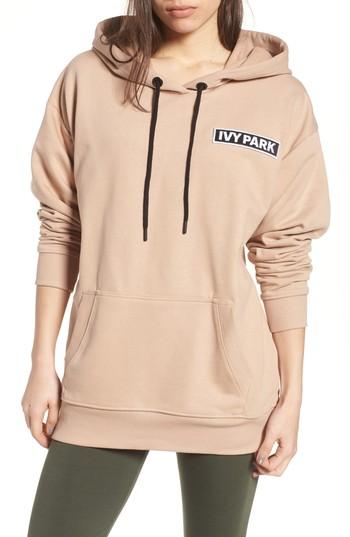 Women's Ivy Park Flag Badge Hoodie - Beige