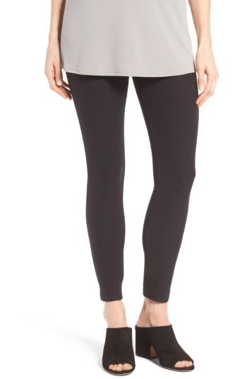 Women's Hue Essential Denim Leggings - Black