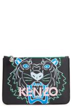 Kenzo Icon Leather Pouch Clutch -