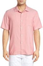 Men's Tommy Bahama 'ocean' Standard Fit Oxford Silk Camp Shirt