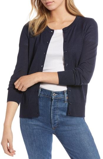 Women's 1901 Wool Blend Cardigan - Blue