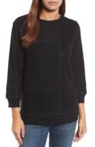 Women's Eileen Fisher Colorblock Cashmere Sweater - Black