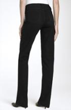 Women's Nydj Straight Leg Stretch Jeans - Black