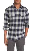 Men's Nordstrom Men's Shop Trucker Slim Fit Check Sport Shirt