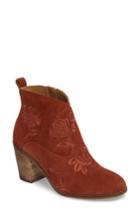 Women's Lucky Brand Pexton Embroidered Bootie M - Red