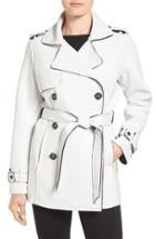 Women's Kristen Blake Raw Edge Short Trench Coat