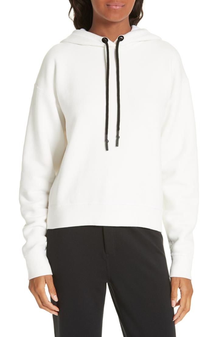 Women's Rag & Bone/jean Best Hooded Sweatshirt, Size - White