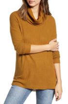 Women's Bp. Funnel Neck Tunic, Size - Brown