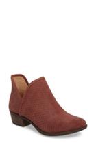 Women's Lucky Brand 'bashina' Perforated Bootie .5 M - Brown