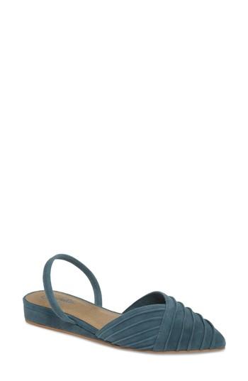 Women's Seychelles Highly Touted Pointy Toe Flat .5 M - Blue