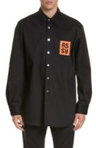 Men's Raf Simons Carry Over Denim Shirt - Black