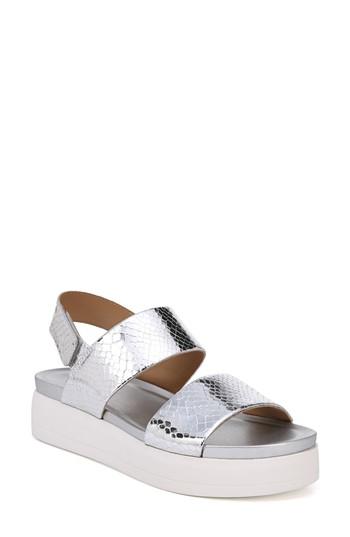 Women's Sarto By Franco Sarto Kenan Platform Sandal M - Metallic