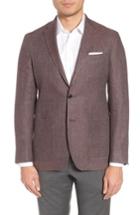 Men's Ted Baker London Kyle Trim Fit Linen & Wool Blazer R - Purple