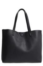 Bp. Contrast Lining Faux Leather Tote - Black