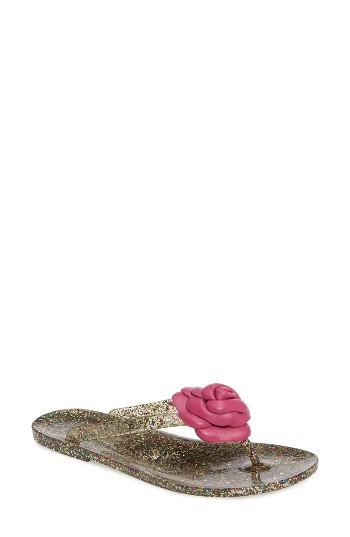 Women's Kate Spade New York Fayette Flip Flop M - Metallic